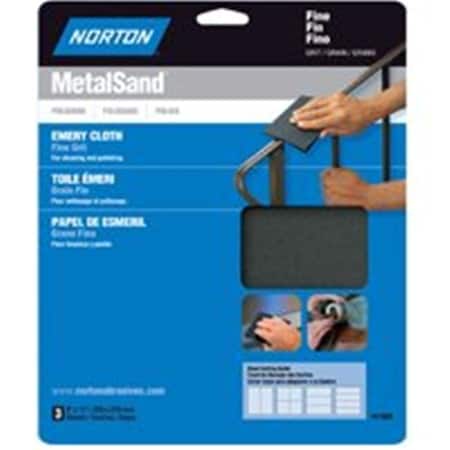 Norton Co Norton 47805 Emery Cloth Metalsand Fine Grit 3309366
